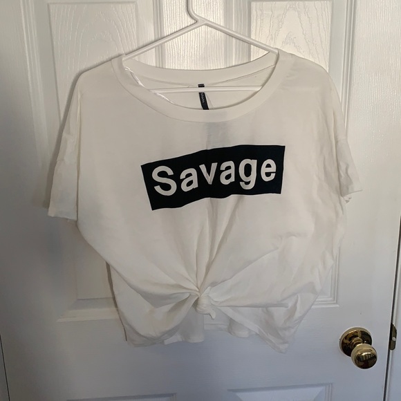 Forever 21 cropped tee size 1XL - Picture 1 of 3